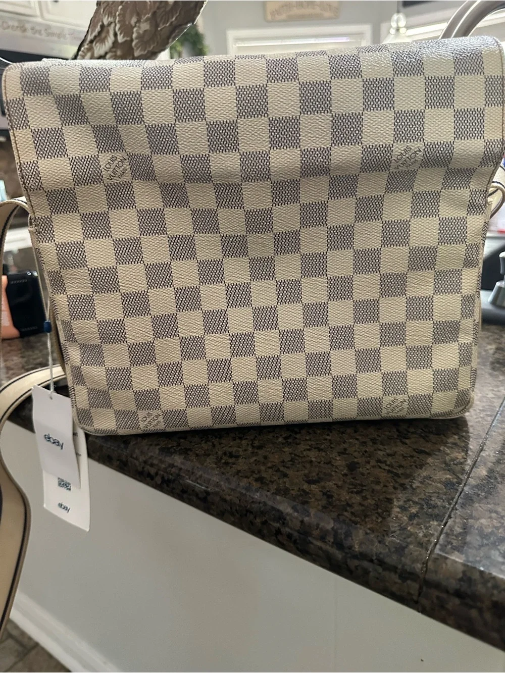Louis Vuitton Damier Azur Naviglio messenger bag